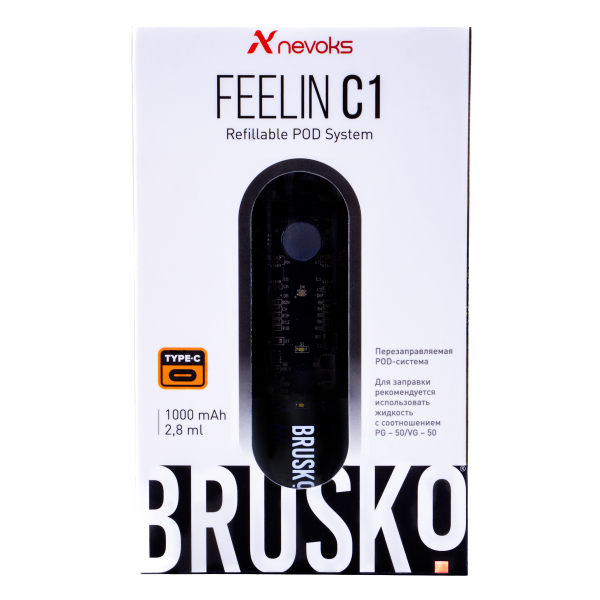 POD-система Brusko Feelin C1 Черный в Турции