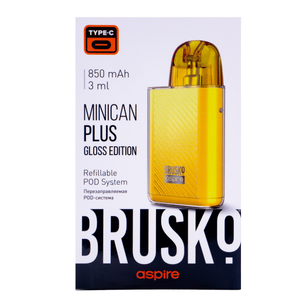 POD-система Brusko Minican Plus Gloss Edition Жёлтый в Турции