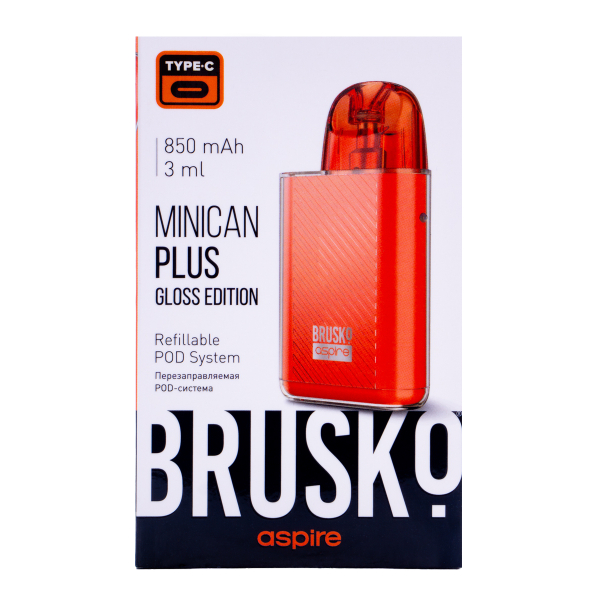 POD-система Brusko Minican Plus Gloss Edition Красный в Турции