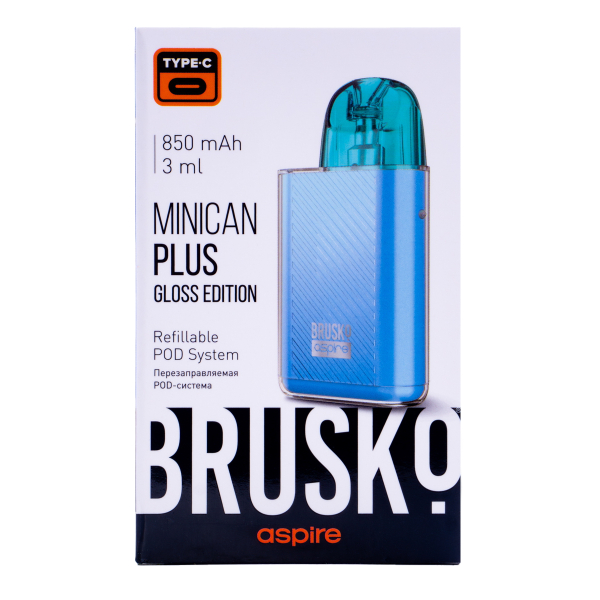POD-система Brusko Minican Plus Gloss Edition Синий в Турции