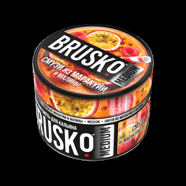 Бестабачная смесь Brusko Смузи Из Маракуйи И Малины Medium 50 грамм в Турции