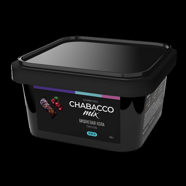 Бестабачная смесь Chabacco Mix Cherry Cola Вишневая Кола  Medium 200 грамм в Турции
