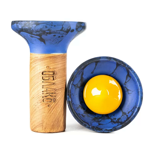 Чаша Облако Flow Yellow On Blue Black Marble в Турции