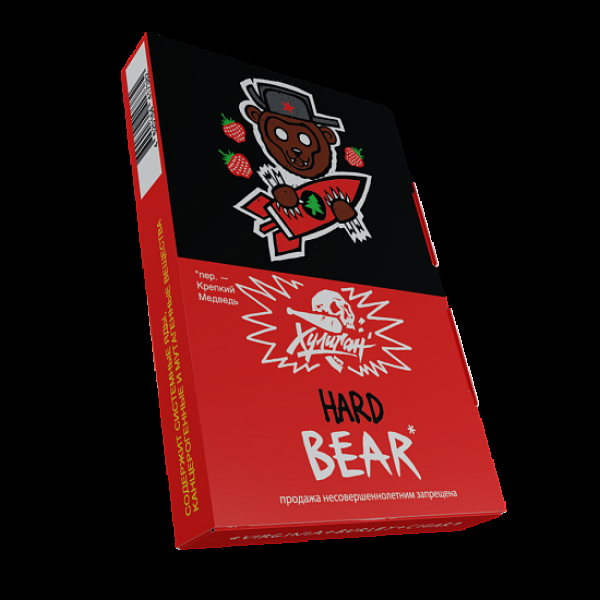 Табак Хулиган Hard Bear Клубника С Елкой 25 грамм в Турции
