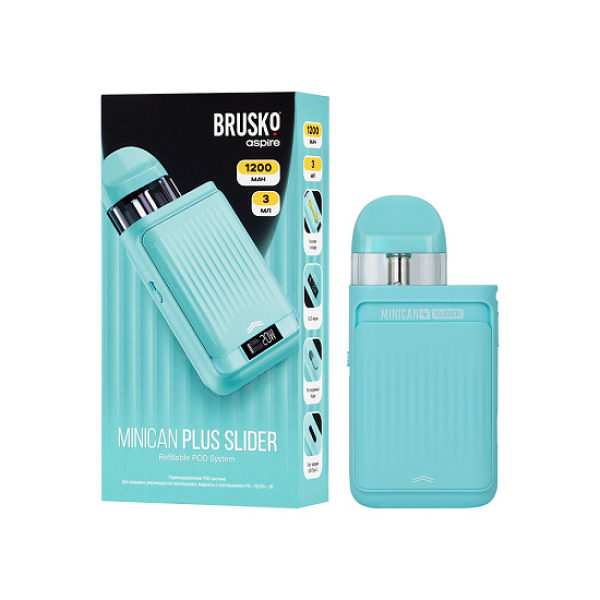 POD-система Brusko Minican      Plus Slider Бирюзовый в Турции