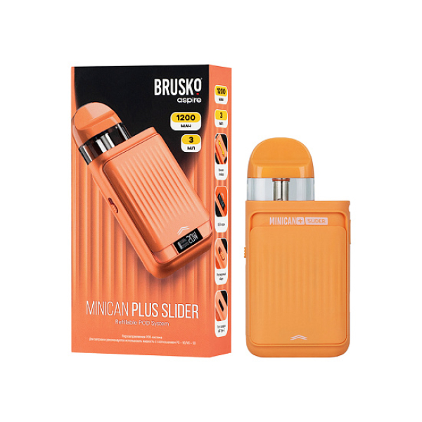 POD-система Brusko Minican      Plus Slider Оранжевый в Турции