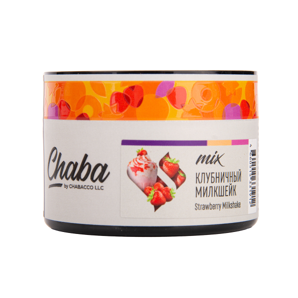 Бестабачная смесь Chaba Mix Strawberry Milkshake Nicotine Free 50 грамм в Турции