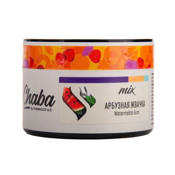 Бестабачная смесь Chaba Mix Watermelon Gum Nicotine Free 50 грамм в Турции