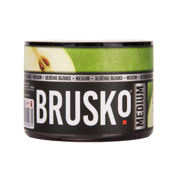 Бестабачная смесь Brusko Zero Зелёное Яблоко 50 грамм в Турции