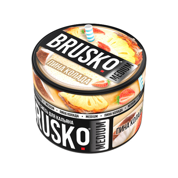 Бестабачная смесь Brusko Zero Пина Колада 50 грамм в Турции