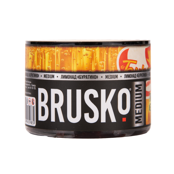 Бестабачная смесь Brusko Лимонад «   Буратино» 50 грамм в Турции