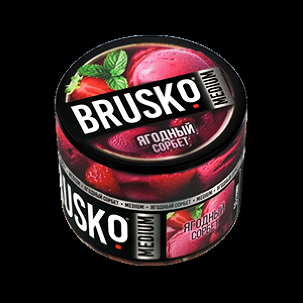 Бестабачная смесь Brusko Ягодный Сорбет 50 грамм в Турции