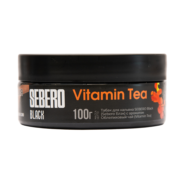 Табак Sebero Black Vitamin Tea Облепиховый Чай 100 грамм в Турции