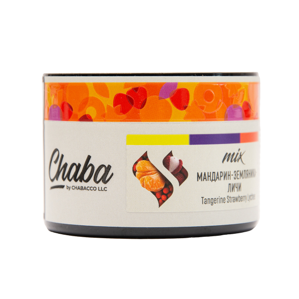 Безникотиновая смесь Chaba Mix Tangerine Strawberry Lychee Nicotine Free 40 грамм в Турции