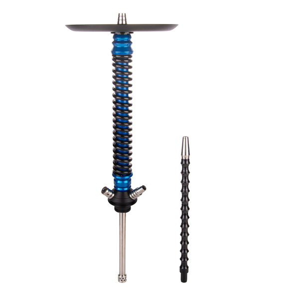 Кальян Mamay Customs Coilover Большой  Голубой Лак Чёрный в Турции