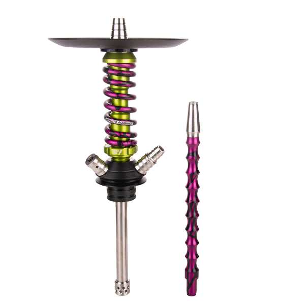 Кальян Mamay Customs Coilover Micro   Салатовый Сплеш Пурпурный в Турции