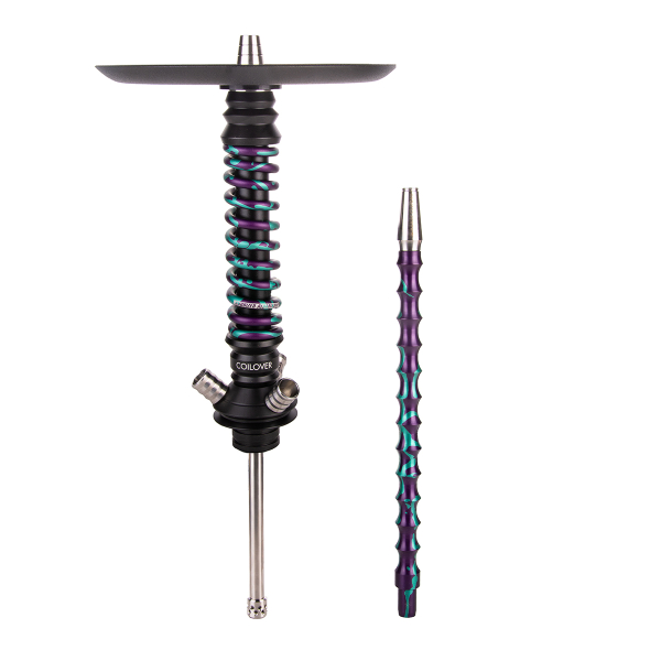 Кальян Mamay Customs Coilover Mini  Чёрный Фиолетовый/бирюзовый Сплеш в Турции