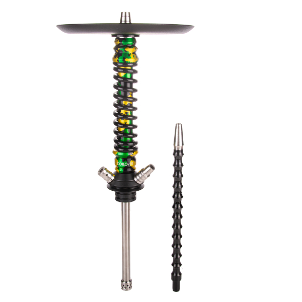 Кальян Mamay Customs Coilover Mini   Зелёный/золотой Камуфляж Черный в Турции