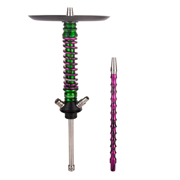 Кальян Mamay Customs Coilover Mini   Зелёный Сплеш Пурпурный Сплеш в Турции
