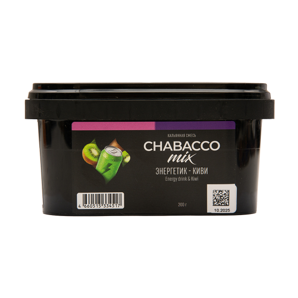 Бестабачная смесь Chabacco Mix Medium Energy Drink & Kiwi 200 грамм в Турции