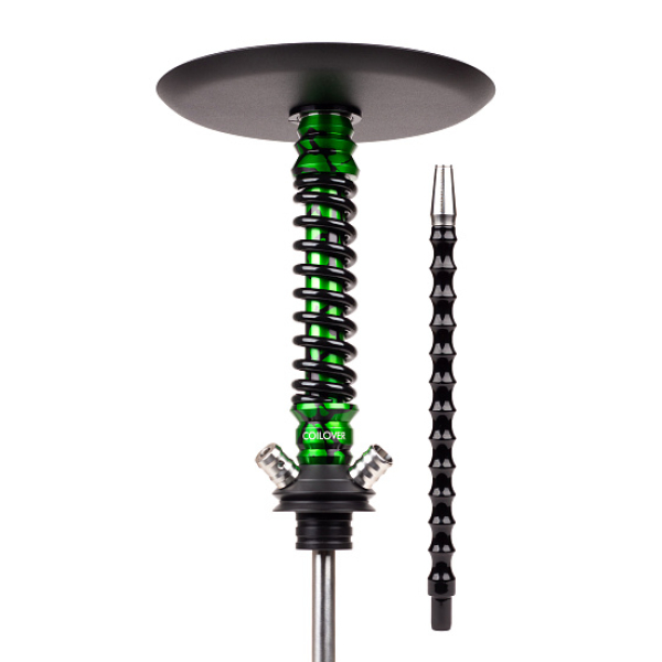 Кальян Mamay Customs Coilovers Mini Anod Green Splash Черный Глянец в Турции