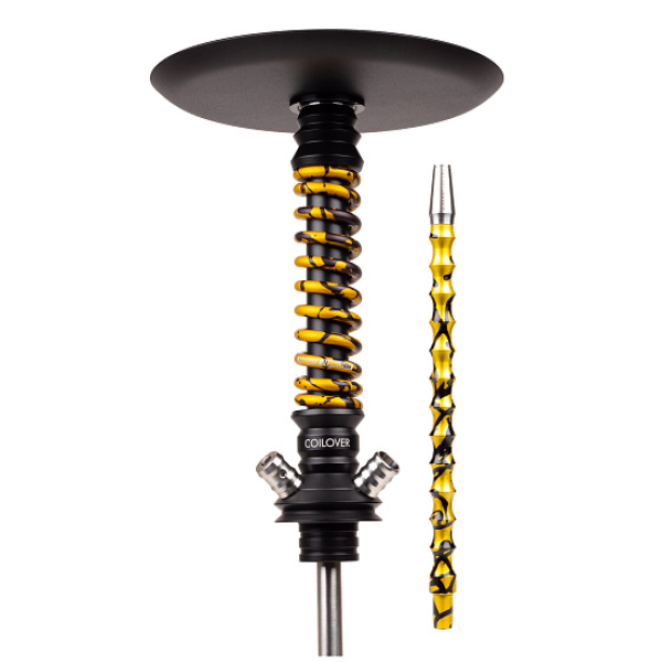 Кальян Mamay Customs Coilovers Mini Anod Черный Матовый Gold Splash в Турции