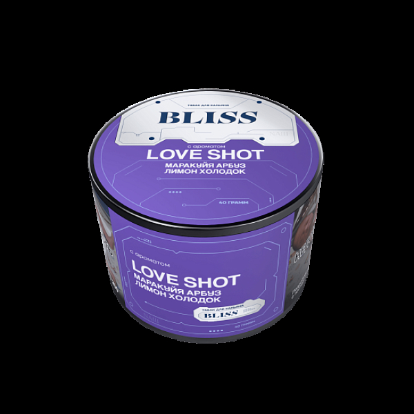 Табак Bliss Love Shot Маракуйя Арбуз Лимон Холодок 40 грамм в Турции